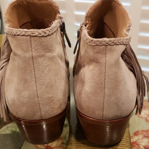Sam Edelman Paige Leather Suede Booties - Picture 6 of 8